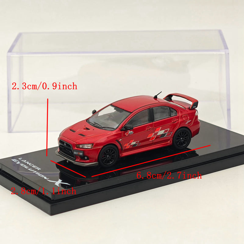 1/64 Hobby Japan Mitsubishi Lancer Evolution X RALLIART  Red Diecast Model Car