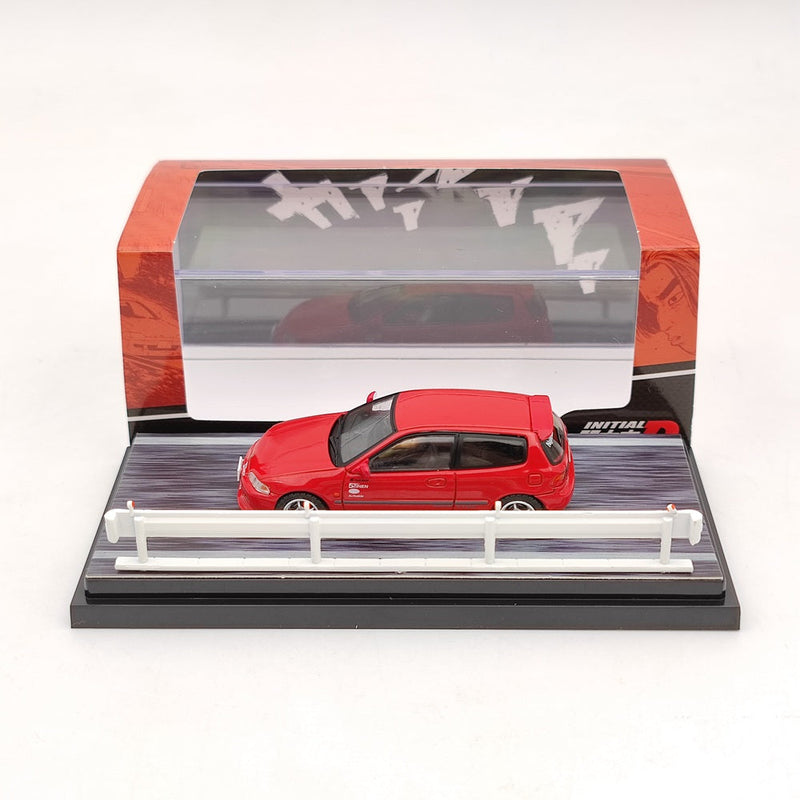 Hobby Japan 1:64 Honda Civic (EG6) Myogi Night Kids Shingo Shoji Red HJ641017HR Diecast Toys Car Models Collection Gifts