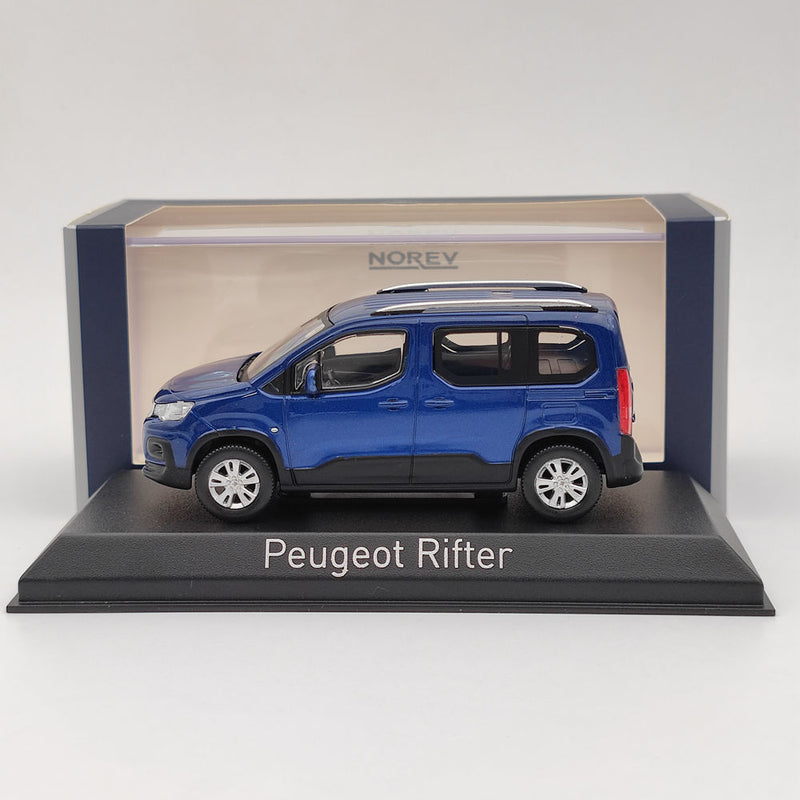 1/43 Norev Peugeot Rifter Van Blue Diecast Models Car Christmas Gift Collection