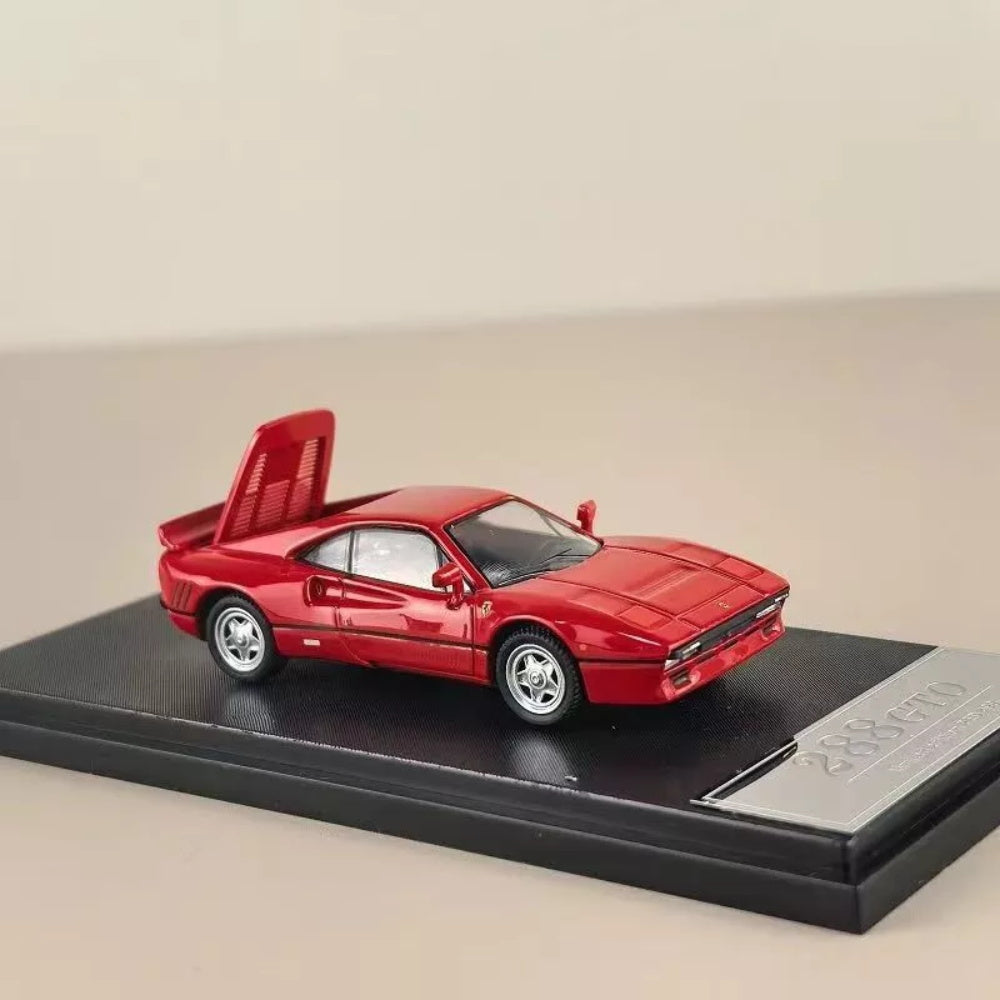 Hone Model 1/64 Ferrari 288 GTO Modèles moulés sous pression Miniature de voiture Collection limitée 