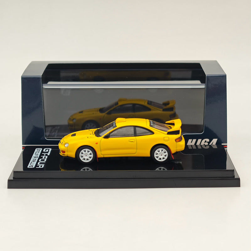 Hobby Japan 1/64 Toyota CELICA GT-FOUR WRC Edition (ST205) Customized Version / 8 Spokes Wheel HJ641064CY Yellow Diecast Models Car Collection