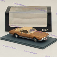 1/87 NEO SCALE MODELS Buick Riviera GS Voiture en résine Collection limitée Or 