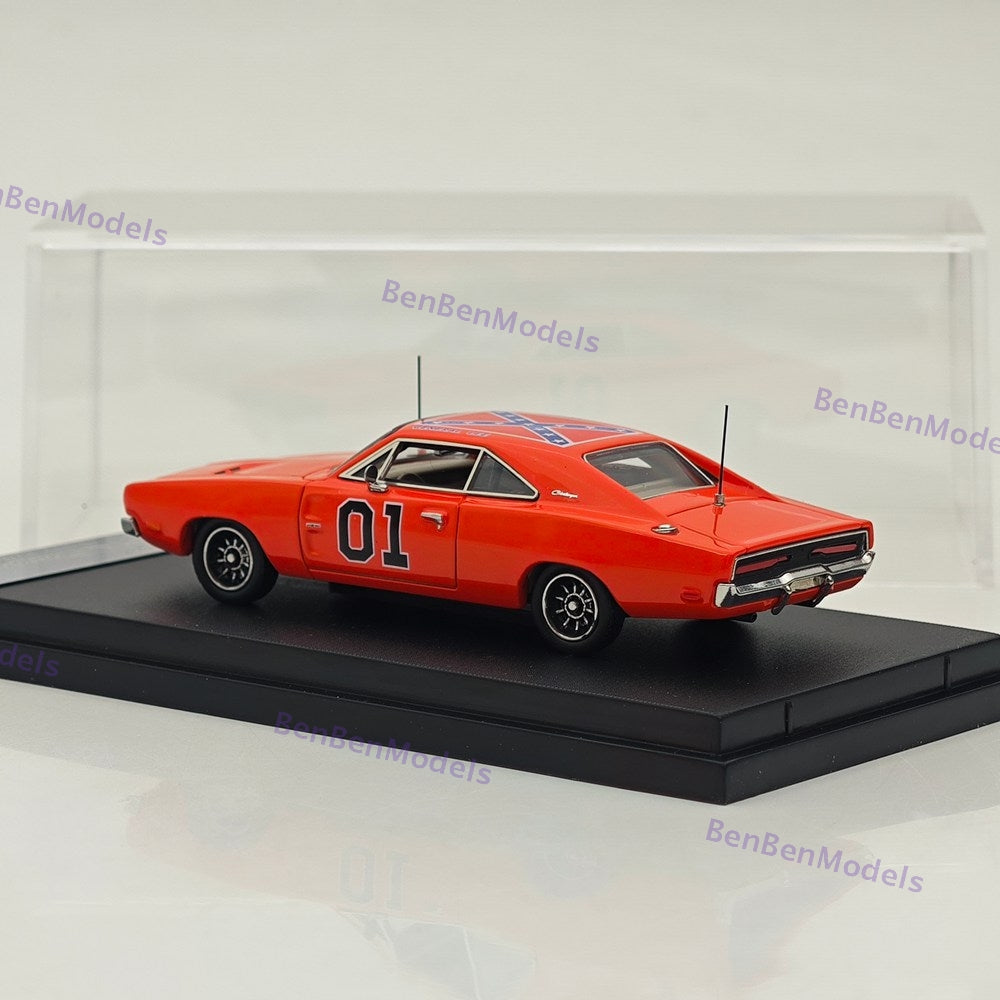 1:64 Mini Forge 1969 Charger General Lee Red Diecast Metal Car Limited