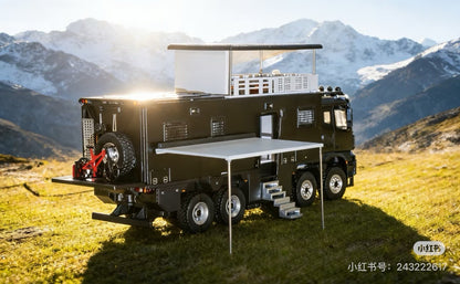 1/64 GCD GT Show Arocs 8x8 Expedition Vehicle 318 Route Black Diecast Car Model Gifts
