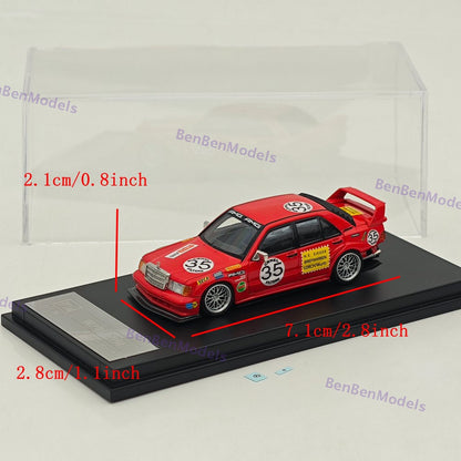 1/64 DCM 190E W201 #35 Red Pig Modified Diecast Metal Car Limited