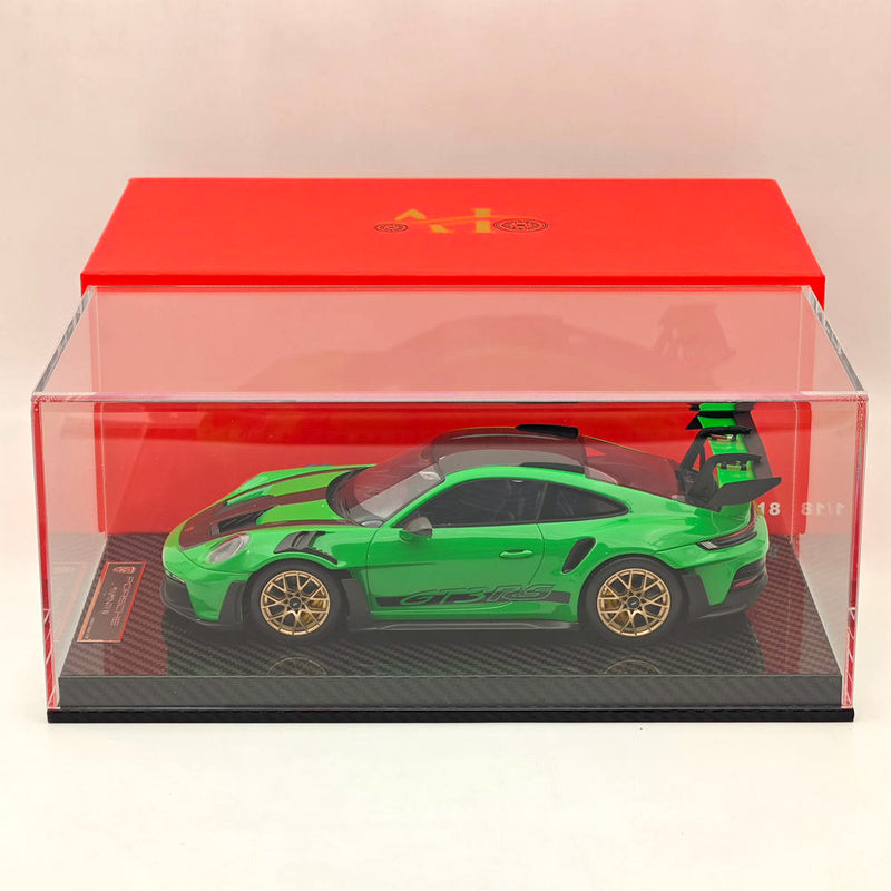 AI MODEL 1/18 Porsche 992 GT3 RS GREEN Resin High-Quality Collection Car Model