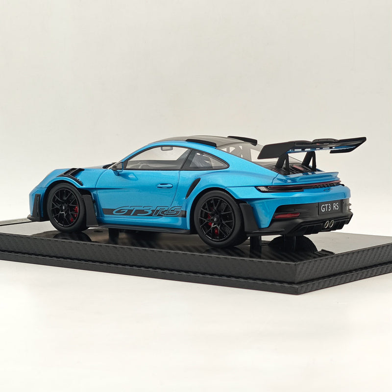 AI MODEL 1/18 Porsche 992 GT3 RS LCE SILVER BLUE Resin High-Quality Collection Car Model