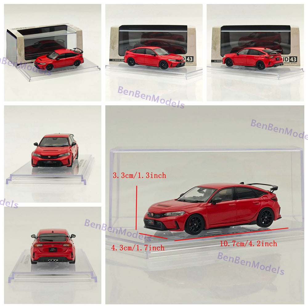 1/43 Hobby Japan HJD43 CIVIC TYPE R (FL5) RACING BLACK Package Diecast Car Model