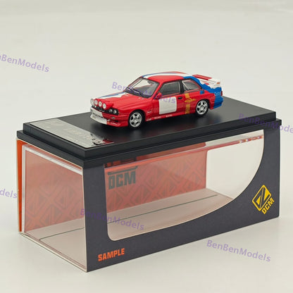 1:64 DCM Red Rally BMW M3 E30 Coupe Widebody Sports Diecast Model Car Limited
