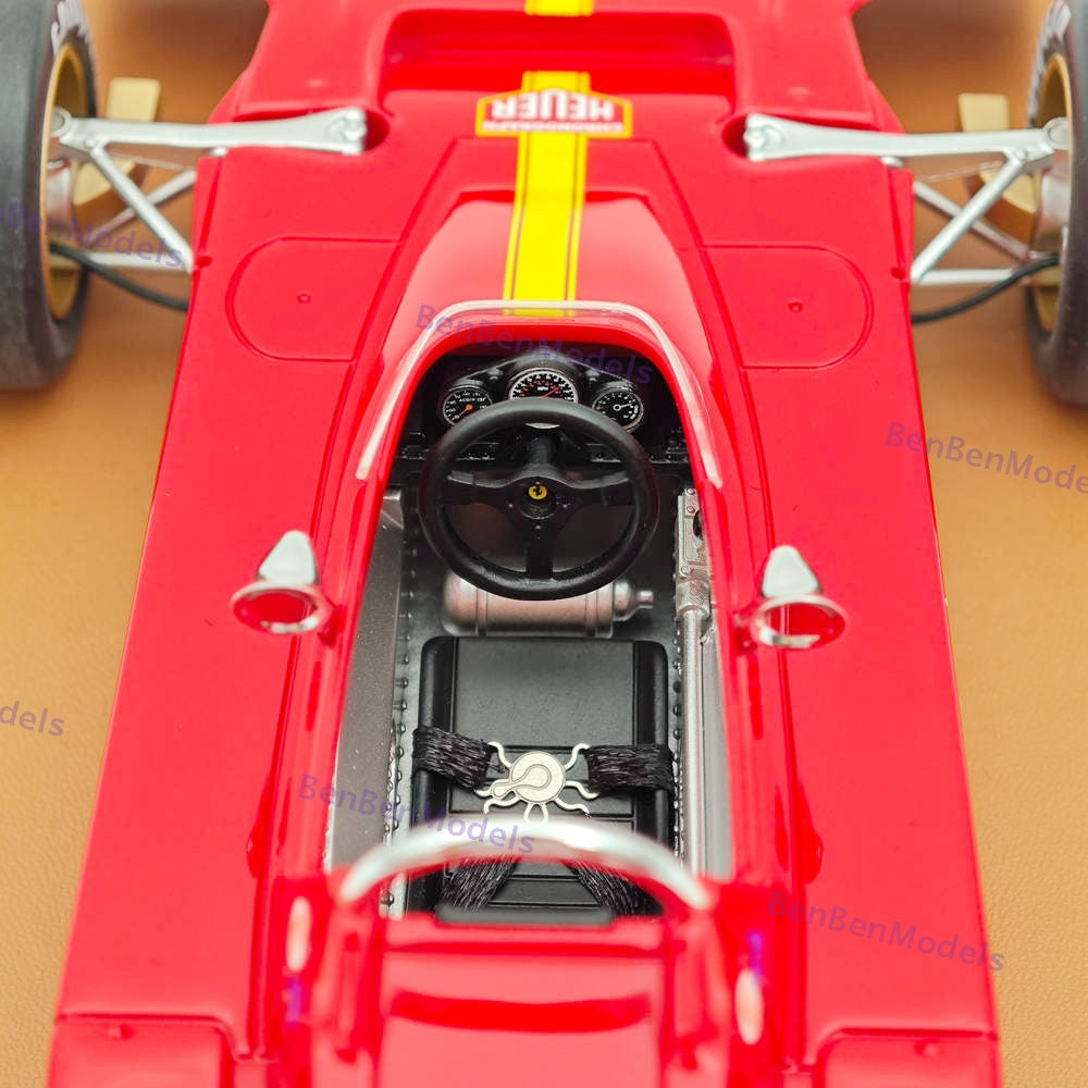 1/18 Tecnomodel Ferrari F1 312 B3-73 #7 SPAIN GP 1973 JACKY ICKX Red Resin Model