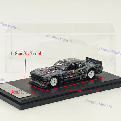 1:64 SW Ford Mustang 1965 Hoonicorn RTR V3 HORZON / KamaZ trailer Car Diecast