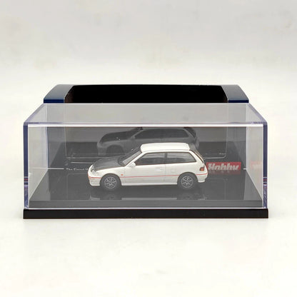 Hobby Japan 1/64 EF9 SiR Ⅱ Carbon Bonnet Customized Version White HJ641031BW Diecast Model Toys Car Collection Gifts