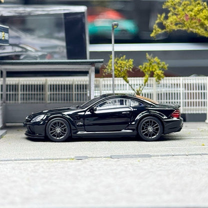 GUM 1:64 Mercedes Benz SL65 AMG Black Series 5th R230 Alloy Car Model Collection Gift Diecast