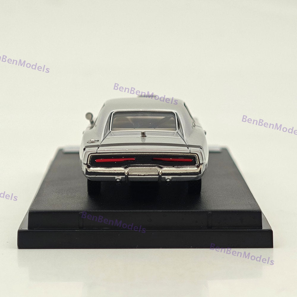 1:64 Mini Forge 1969 Charger R/T Silver Diecast Metal Car Limited Edition