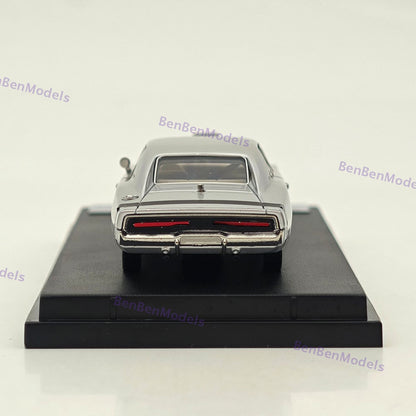 1:64 Mini Forge 1969 Charger R/T Silver Diecast Metal Car Limited Edition