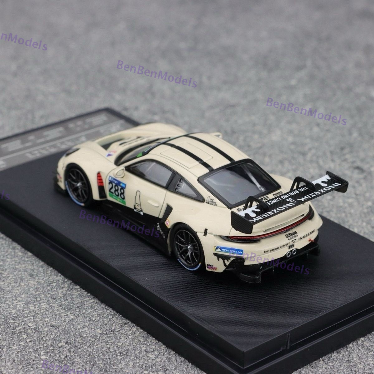 STAR RACE 1:64 Porsche 911 GT3 R TBC Livery Collectible Diecast Car Model Gifts