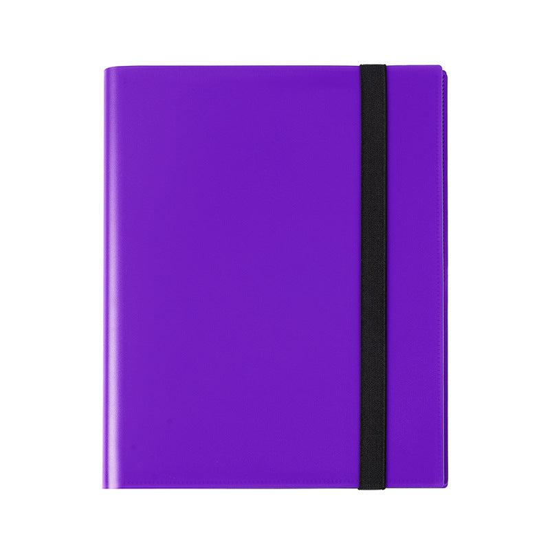 Elastic Band 9 Pocket Card Album Large Capacity 360 Slots PP Card Holder Book for Sports & TCG Collectible Trading Cards