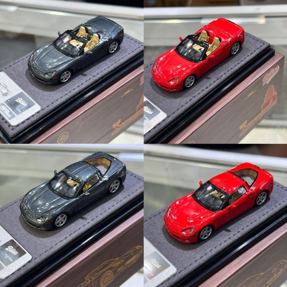 Bliss 1/64 Corvette C6 Hardtop/Convertible Foshan APAxpo Exhibition Special Edition Diecast Model Car