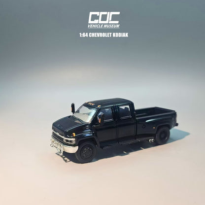 1/64 GOC Chevrolet Kodiac & GMC Topkick C4500 Pickup Diecast Models Car Black