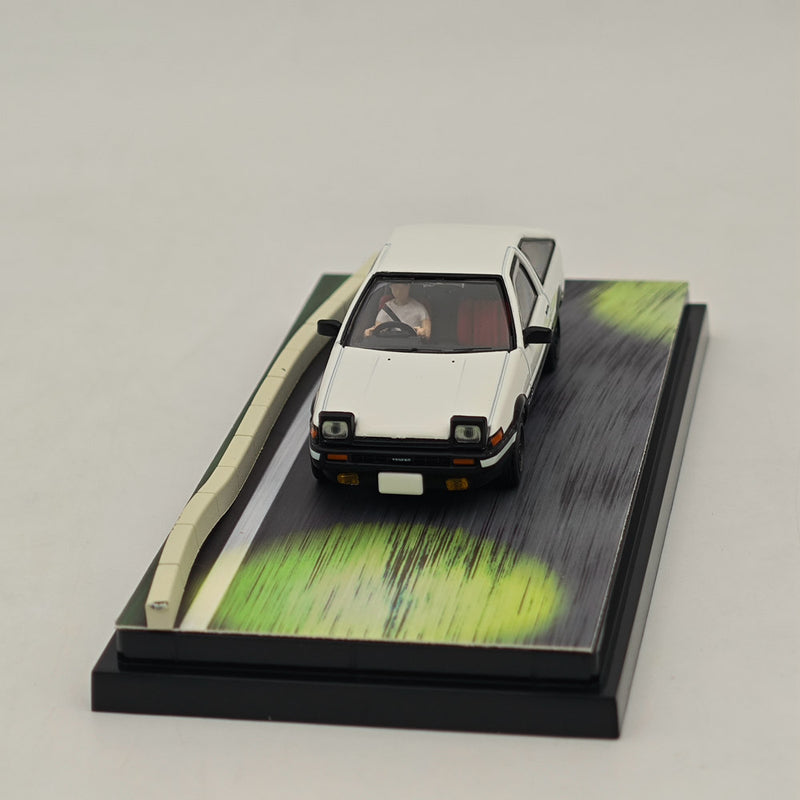 Hobby Japan 1/64 Toyota SPRINTER TRUENO GT APEX AE86 White INITIAL D HJ643008DB Diecast Model Car Limited Collection