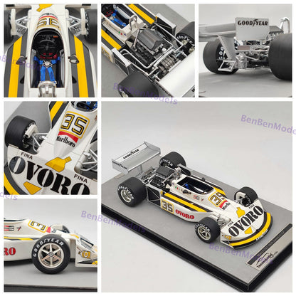 1/18 Tecnomodel Mythos March 761 OVORO #35 1976 Swedish GP Arturo Merzario Resin