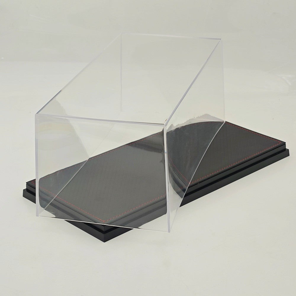 1:18 Acrylic Display Case Carbon Fiber Base Dustproof Collectible Storage Box for GCD VMB Xiaoguang DM Models
