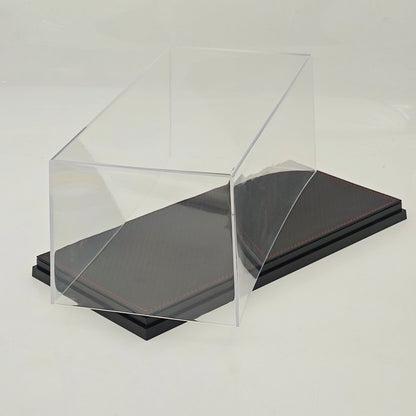 1:18 Acrylic Display Case Carbon Fiber Base Dustproof Collectible Storage Box for GCD VMB Xiaoguang DM Models