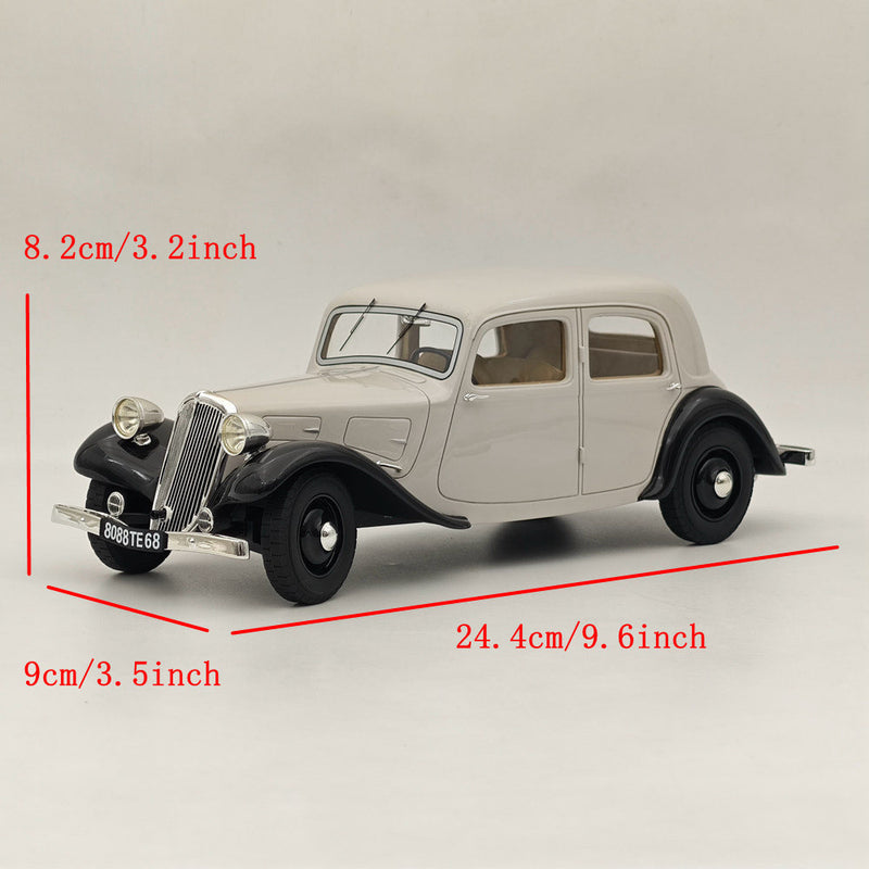 Cult 1/18 Scale Citroen Traction Avant 7CV 1935 Resin Model Car Collection Grey