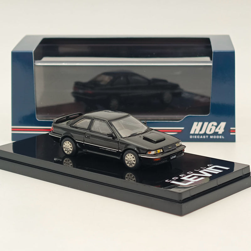 Hobby Japan 1/64 Toyota COROLLA LEVIN GT-Z AE92 Black Metallic HJ643059ZBK Diecast Model Car Limited Collection