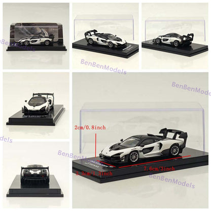 1/64 CM Mclaren Senna GTR Racing Sports Diecast Metal Car Ornaments Supercar