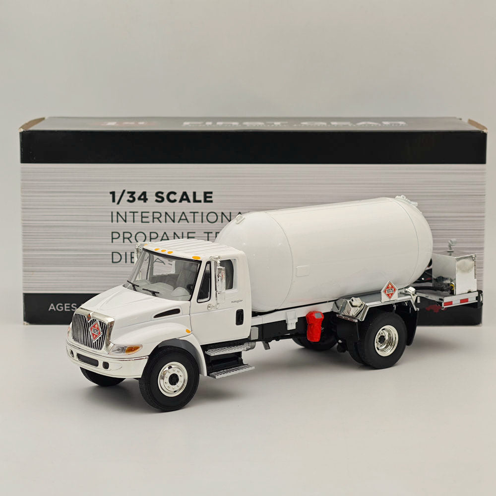 First Gear 1/34 International DuraStar Propane Truck White 10-4059 Diecast Metal