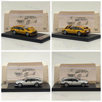 RM 1/64 Alfa Romeo GTV6 Gold/Silver Diecast Toys Car Models Collection Gifts