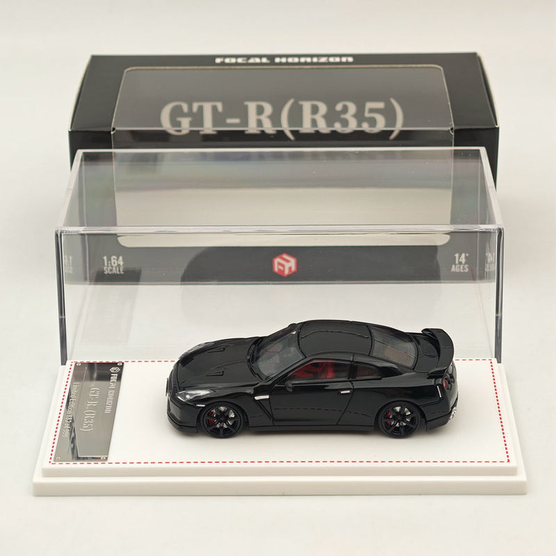 1/64 FH Nissan Skyline GTR R35 Racing Sports Black Diecast Models Car Collection