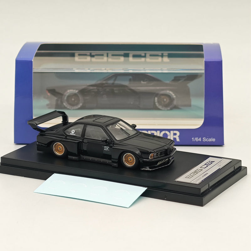 1:64 SW E24 635 CSI Sharknose Black Diecast Models Car Limited 499 Collection