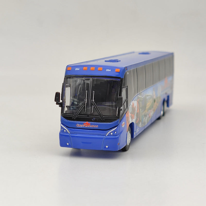 IR 1:87 MCI J4500 Coach Great Canadian Blue Diecast Bus Model Limted Collection Toys Car Gift