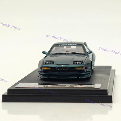 Rhino Model RM 1/64 BMW 850CSi E31 Coupe WideBody Sport Model Diecast Green