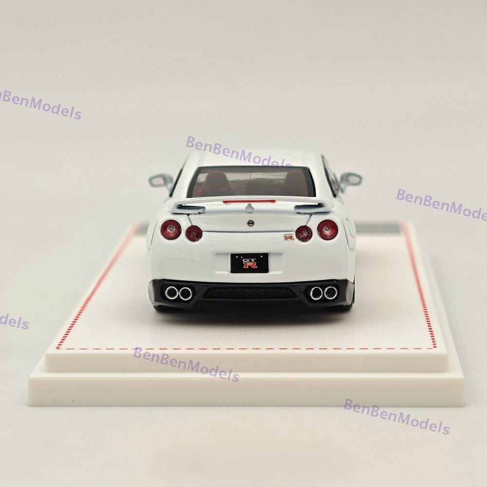 1/64 FH Skyline GTR R35 Racing Sports White Diecast Model Car Limited