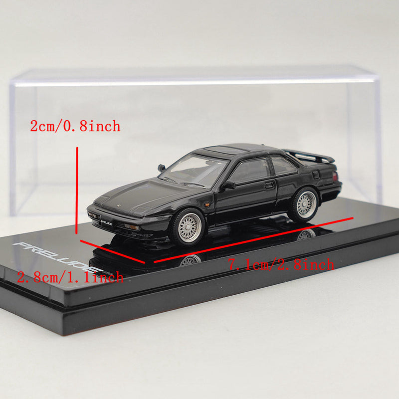 1/64 Hobby Japan Honda PRELUDE Si (BA5) 1989 Customized Ver. Black HJ642002CBK Diecast Toys Car Gift