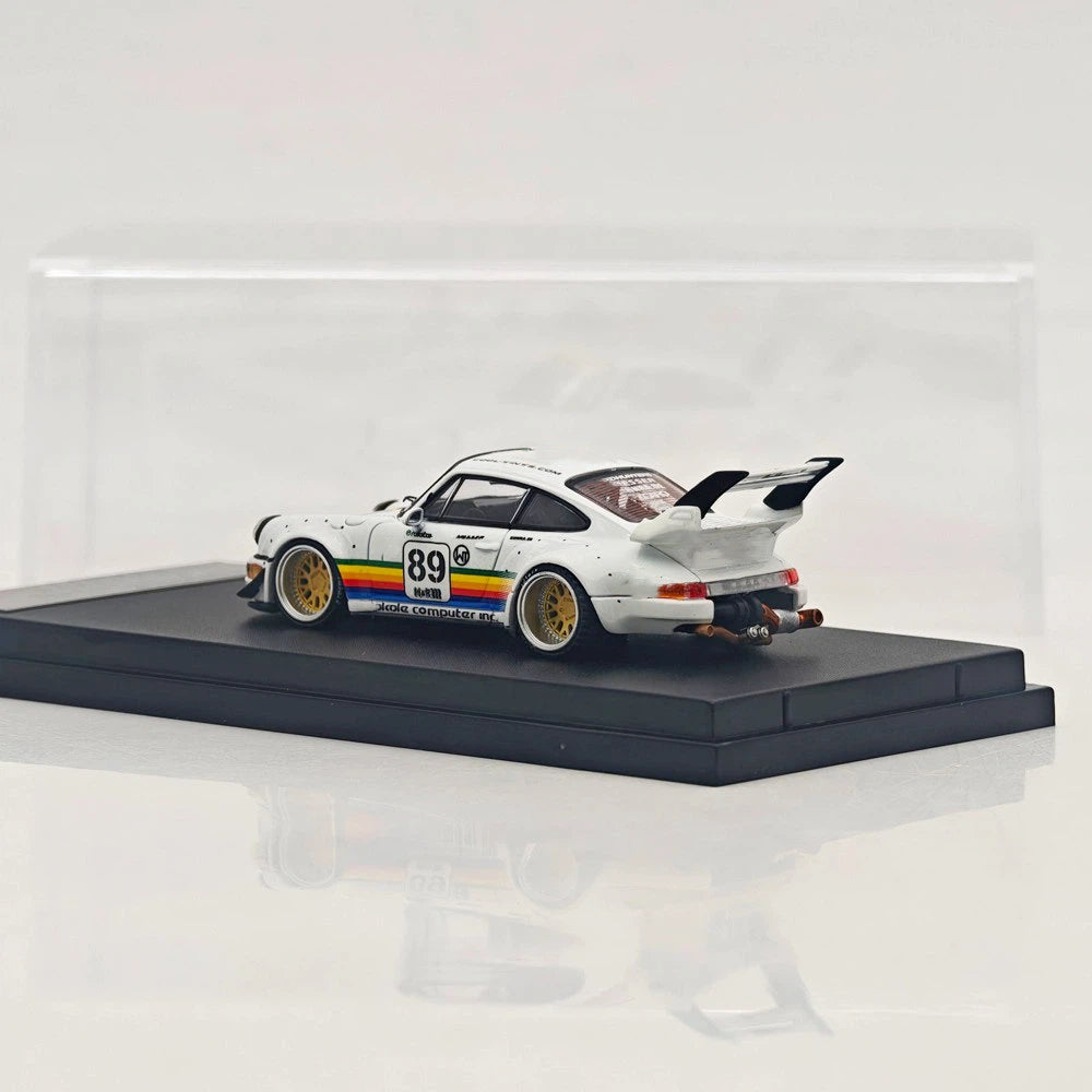 SW 1:64 911 993 Apple #90 #89 Racing Sports Model Alloy Model Car