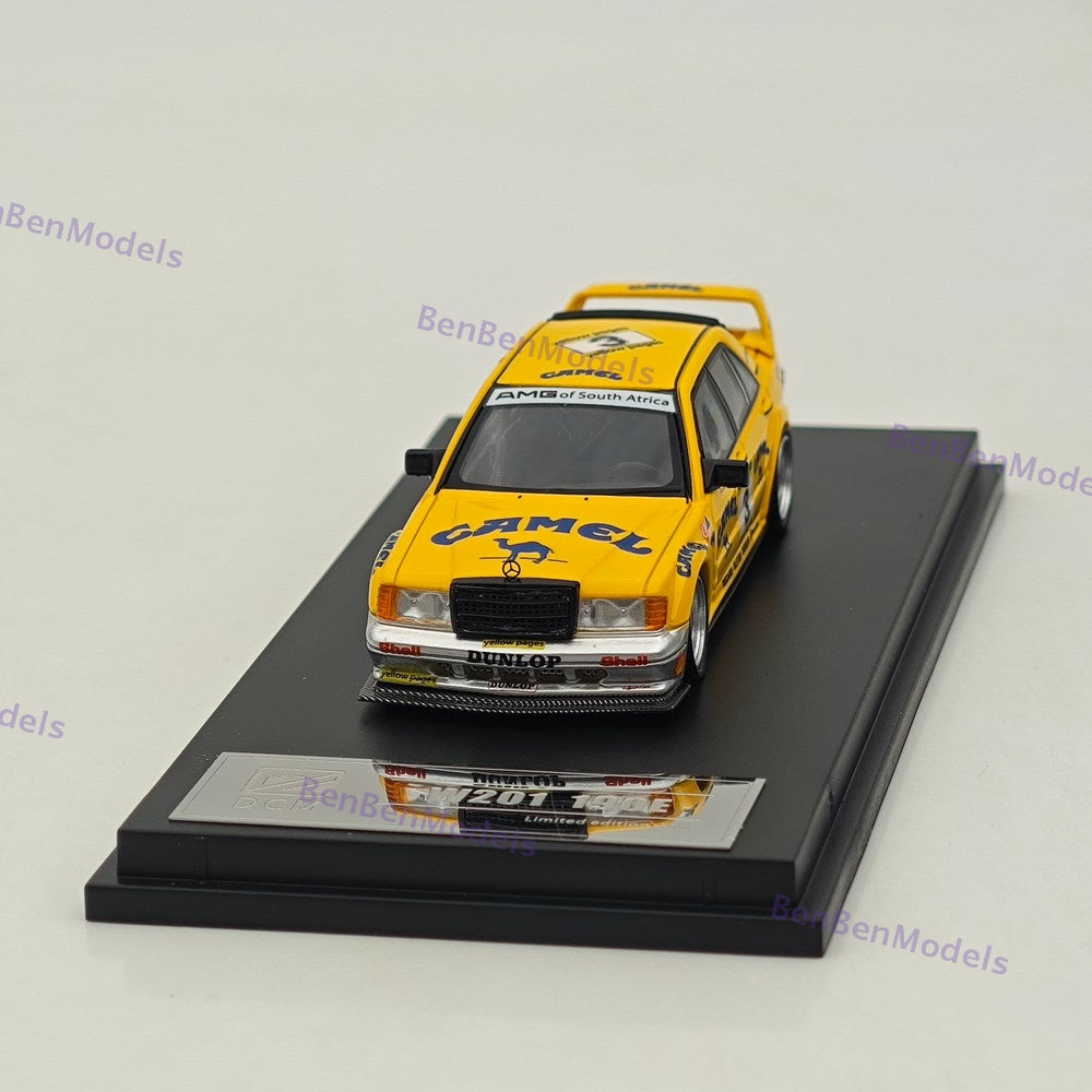 1/64 DCM 190E W201 #3 Camel Yellow Modified Diecast Metal Car