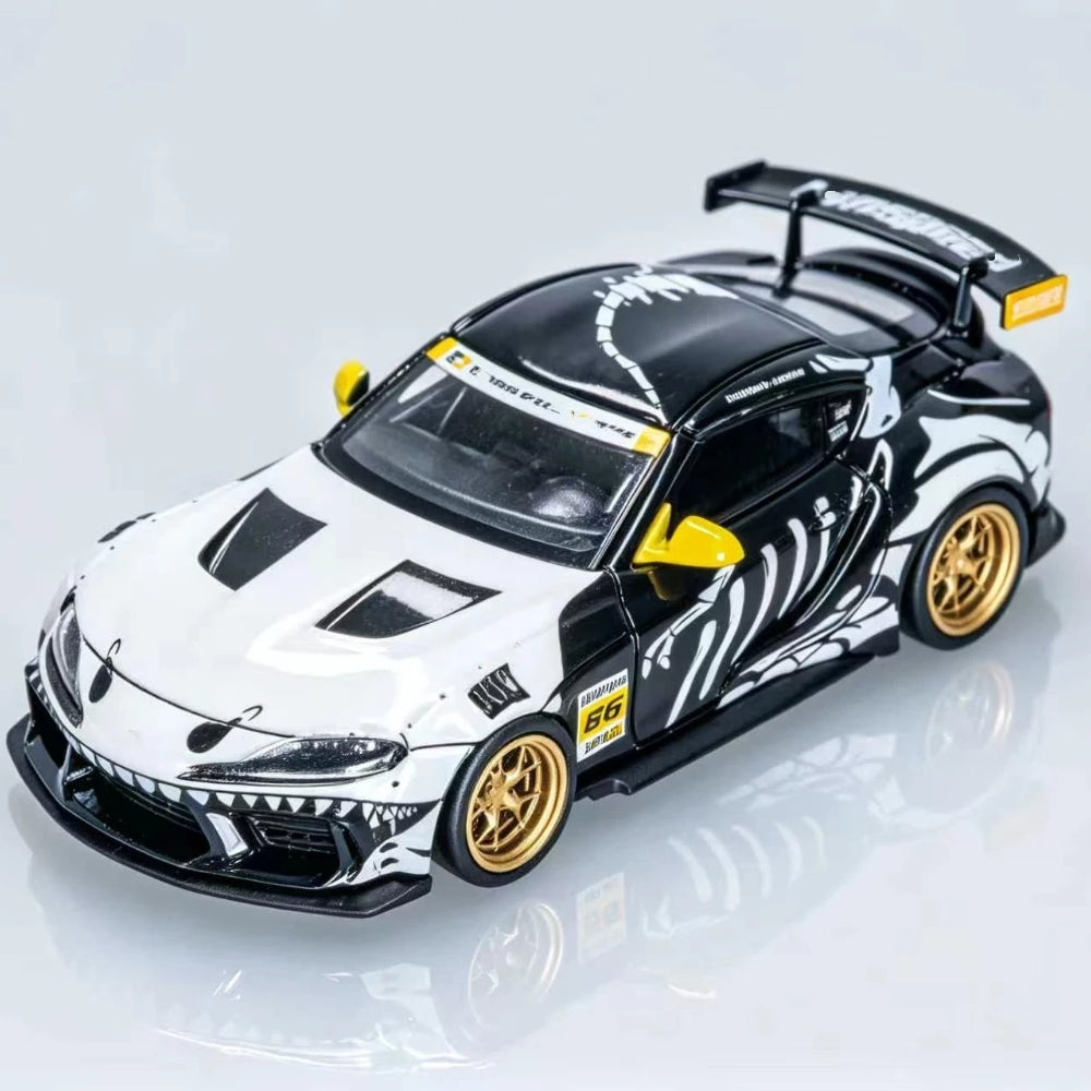 Rhino Model RM 1:64 GR Supra GT4 EVO2 Bone Dragon Paint Job Diecast Model Car Limited Collection