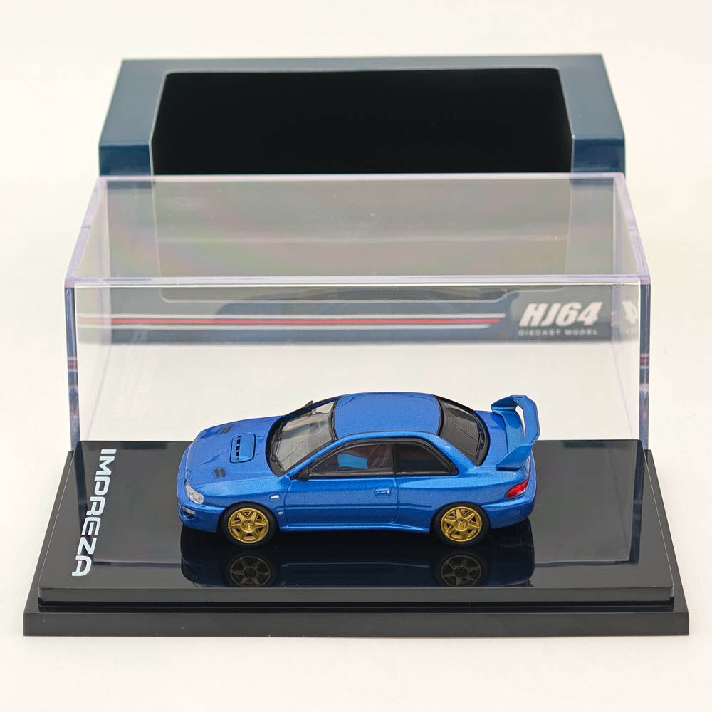 Hobby Japan 1:64 Impreza 22B STi GC8 Rally Custom HJ644041BBL Blue Alloy model