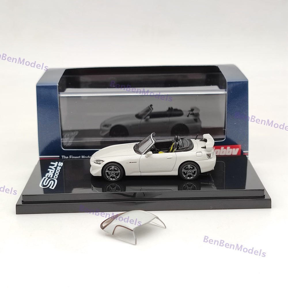 1/64 Hobby Japan S2000 Type S (AP2) Platinum White Diecast Model HJ641020SPW