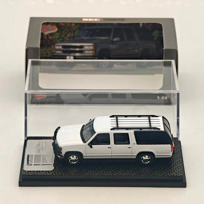 1:64 Bliss Suburban GMT400 SUV White HEC Beijing Diecast Model Car