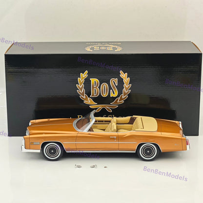1/18 Bos Eldorado Convertible 1976 Metallic Bronze Resin Model Car