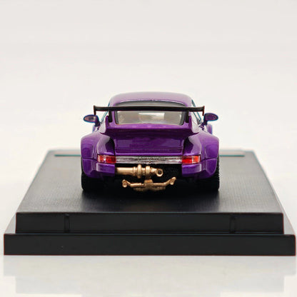 STREET WARRIOR SW 1:64 RWB 964 Purple Classic Sports Model Diecast Metal Car Limited Collection