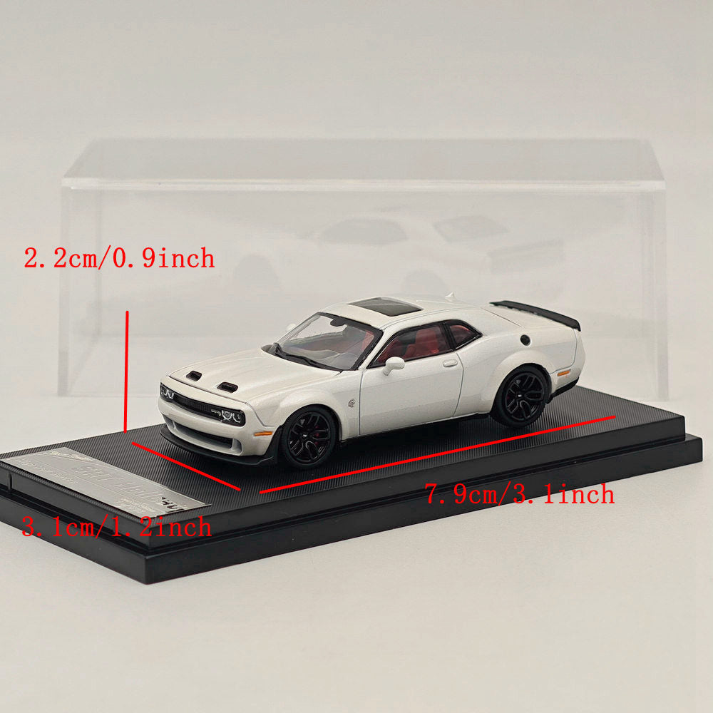 Stance Hunters 1/64 Dodge SRT Hellcat White Diecast Models Car Collection