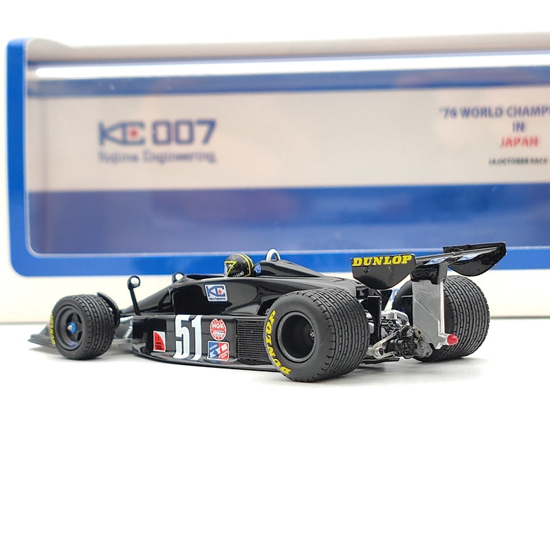 Kyosho 1:43 KOJIMA KE007 1976 FUJI F1 Japan GP Final Ver. #51 M.Hasemi KR431013 Resin Model Car