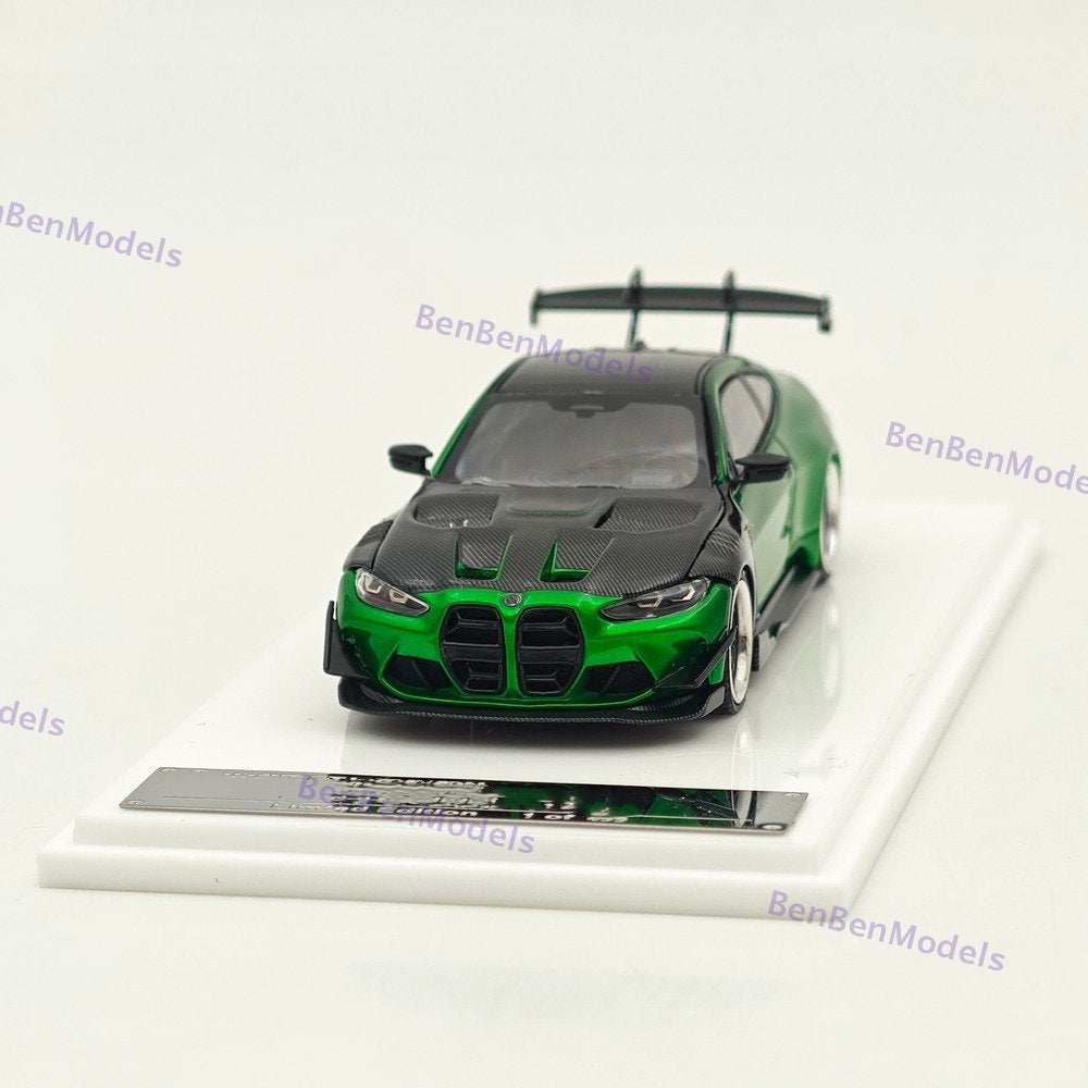 SW 1/64 M4 G82 GTR Flossmann Full Widebody Kit Diecast Model Car Limited Edition