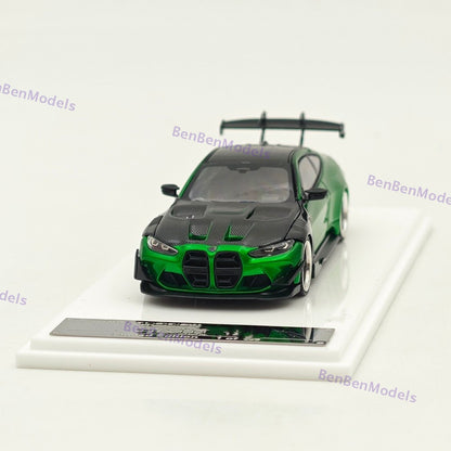 SW 1/64 M4 G82 GTR Flossmann Full Widebody Kit Diecast Model Car Limited Edition